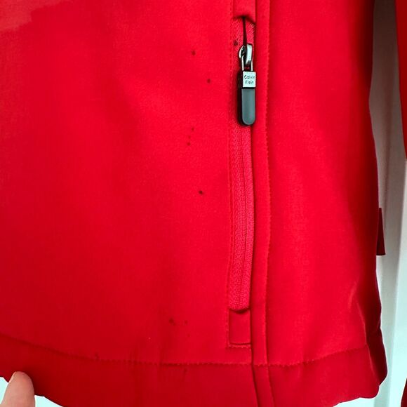 Calvin Klein Thermal Softshell Hoodie Jacket Performance Women's Size M Red - Picture 5 of 7